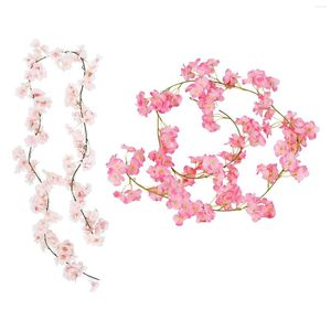 Decorative Flowers Simulation Artificial Flower Vine Garland Floral Arrangement Wreath For Party Wedding Arch Fireplace Holiday Decoration