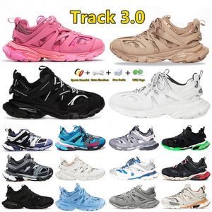 Track 3.0 Erkek Paris Sıradan Ayakkabı Tasarımcısı Lüks Kadınlar Erkek Dış Moş Ayakkabılar Işıklı Gomma Deri Eğitmeni Naylon Baskılı Platform Spor Kekiği 35-45