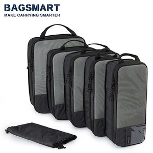 Borsoni BAGSMART Cubi di imballaggio a compressione Uomo Viaggio espandibile Organizzatore di bagagli Carry on Organizer per donna 231117