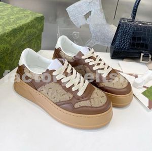 Designer-Freizeitschuhe, Vintage-Sneaker der Luxusmarke, dicke Sohle, bedruckte Low-Top-Sneaker, Herren-Damen-Lässige Board-Schuhe, Sommer-Neue Sportschuhe aus echtem Leder