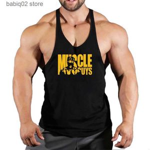 Herren-Tanktops, Sommer, lässige Mode, Baumwolle, ärmelloses Tank-Top für Männer, Fitness-Muskelshirt, Herren-Unterhemd, Bodybuilding, Workout, Fitnessstudio, Weste, Fitness für Männer, T230417