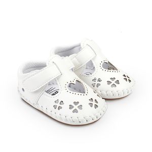 Sandalet Bebek Sandalet Yaz Çocuk Çiçek Ayakkabıları SEVİYORUM YUŞUYUN DERİ SANDALLARI Çocuk Toddler Ayakkabı Sevimli Bebek Ayakkabıları 230417