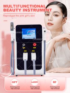 Home Beauty Instrument Portable 2000W 3in1 Laser Machine Opt IPL Hårborttagning Skönhet Maskin Tatuering Reparation Rött blod Streak Skin Lyftanordning Epilator för salong