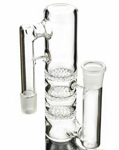 Hookahs 90 graus 14mm 18mm coletor de cinzas de vidro coletor de fumaça percolador bongs de vidro grosso ashcatcher para bong