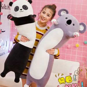 Plush Dolls 65 120cm Kawaii Koala Panda Long Doll Stuffed Squishy Animals Sleeping Leg Pillow Release Pressure Kids Christmas Gift 231116