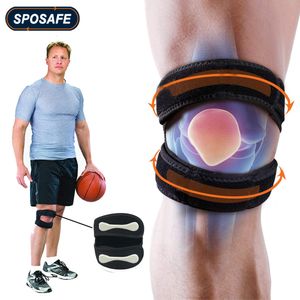 Joelheiras cotoveladas 1 peça de patela ajustável Knee Strap Neoprene Knee Brace Suporte para a corrida de arbustil Jumper Tennis Basketball Knee Dor Relief 230417