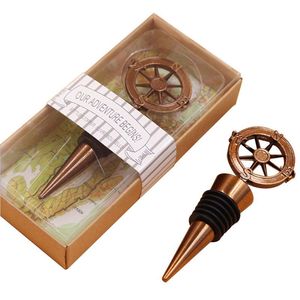 Bar Tools Compass Wine Stopper Wedding Favors Gifts Retro Wine Bottle Stoppers Bar Tools Souvenirs Alloy Compass Wine Bottle Stopper dh8639