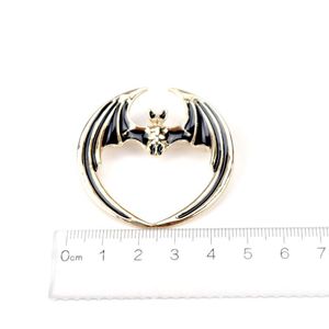 Brooches Pins Fashion Vintage Black Enamel Pin Gothic Animal Bat Women Gold Lapel Party Unisex Suits Coat Dress Jewelry 2023