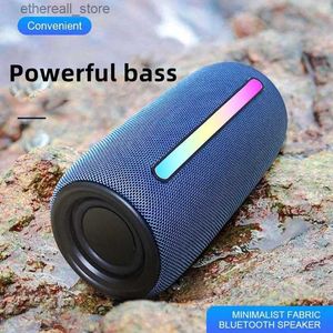 Alto-falantes para telefone celular 30W Bluetooth alto-falante HIFI qualidade de som ao ar livre portátil pesado baixo sem fio áudio cor luz alto-falantes duplos de alta potência Q231117