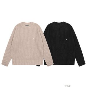 Tasarımcı Sweaters Erkek Sweater Hoodie Temsilci Moda Br 2023 Sonbahar/Kış R harfli Altın Küçük Etiket Katı Çok yönlü erkeklerin gevşek örme kazak