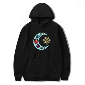 Büyük Satış Erkek Hoodies Genshin Etki Elemanları Tüm Rapçi Hoodie Erkek ve Kadınlar Harajuku Tarzı Hip-Hop Sweatshirt Bahar Sonbahar Giysileri