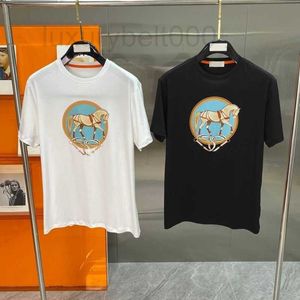 T-shirts pour hommes Designer Été à la mode Nouveau col rond imprimé Junma T-shirt pour hommes à manches courtes, grande chemise supérieure à la mode et polyvalente Jobg