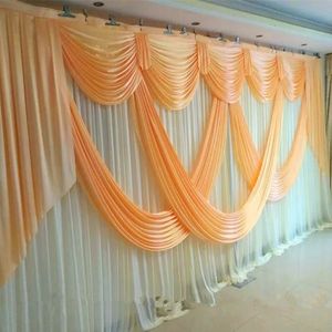 New Arrival 3 X 6 m Wedding Backdrop Centerpiece Swags Party Curtain Celebration Stage Backdrop Drapes Decoration Supplies