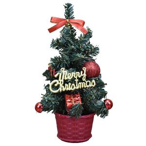 Decorazioni natalizie Mini albero di Natale Decorazione del festival Piccoli regali da tavolo Forniture per feste di Capodanno 20-30 cm Consegna a domicilio G Dh5Hq