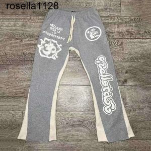 Pantaloni da uomo Y2K Vintage Uomo Streetwear Grigio Baggy Hell Star Cargo Pantaloni della tuta Pantaloni Joggers Hellstar Flare Stacked Sweat Clothes pantaloni da uomo