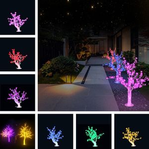 Weihnachtsdekorationen, LED-künstlicher Kirschblütenbaum, Licht, Weihnachtslicht, LED-Lampen, 0,65–2 m Höhe, regensicher, für den Außenbereich, Hof-Baumlampe LT638