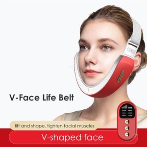 Galvanisk terapi Led Pon V-Face Chin V-Line Face Slimming Machine V-Line Up Facial Lifting Belt Chin Slimming Device284s