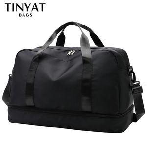 Sacos da noite Tinyat Grande Viajando para Mulheres Bolsa Nylon Bagagem Crossbody Bag Mens Viagem Casual Senhoras Moda Esportes 231117