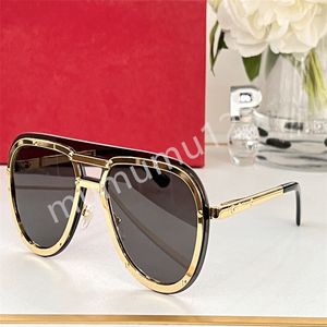 Modne okulary przeciwsłoneczne projektanci dla mężczyzn Vintage okulary przeciwsłoneczne pilotażowe 8156 damskie okulary przeciwsłoneczne Odcienie od projektantów mody Luksusowe złote oprawki Okulary przeciwsłoneczne UV400 Z pudełkiem