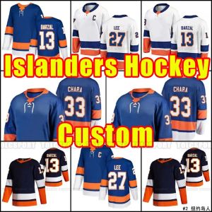 New York''Islanders''2021 2022 Stanley Cup Final Anders Lee Hockey Jerseys Mathew Barzal Brock Nelson Anthony Beauvillier Matt Martin Casey Cizikas