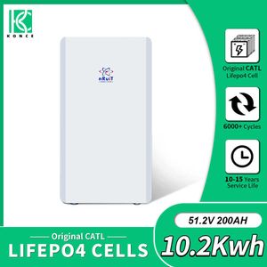 nRuit 48V Lifepo4 Batteria Powerwall 200Ah Pacco batteria per casa residenziale CAN 10KW On Grid Solar Home Batteria Energia di backup