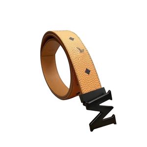 Belts for men designer Fashion Mens Womens Belt Black Letters buckle 3.3cm width coffee leather with box designers belt mens