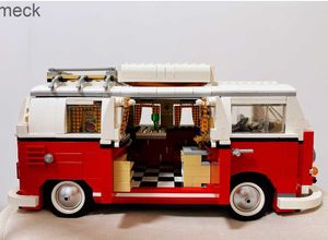 Blöcke Auto Bricks Bus Kompatibel 10220 10252 10242 Modell Bausteine Jungen Mädchen Geburtstagsgeschenke Spielzeug für Kinder