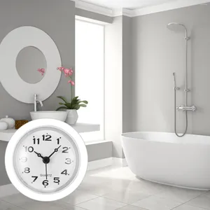 Orologi da parete Orologio a ventosa Timer elettrico per esterni Numero bagno Mini doccia Ufficio in plastica
