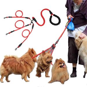 犬の首輪3 in1ペットの犬のリーシュソフトハンドル2牽引ロープ