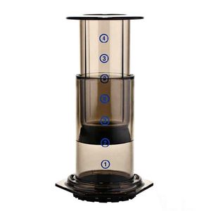 2020 Yeni Filtre Cam Espresso Kahve Makinesi Portable Cafe French Press Aeropress Makinesi için Cafecoffee Pot C1030334K