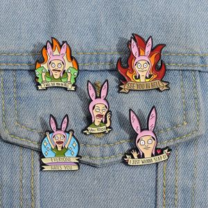 Karikatür anime karakterleri broş emaye pimi özel olarak komik broşlar sırt çantası yaka pim rozeti mücevher hediyeleri hayranlar için