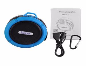 Bluetooth Mini Taşınabilir Kablosuz USB Hoparlör C6 Duş Su Geçirmez Ses Kutusu Hoparlör Boombox Subwoofer Laptoppcmp3 MP47923397