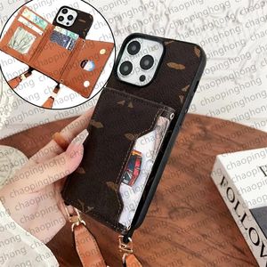 Wallet Phone Case Designer iPhone Case for iPhone 15 Pro Max Cases Apple iPhone 14 Pro Max 13 12 15 Plus Case Luxury Crossbody Multi Layer Card Holder Slot Mobile Cover