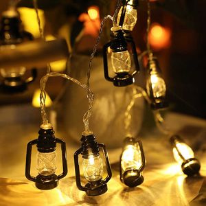 Sznurki LED Wielkanocne światła sznurkowe nafty retro koni lampy nostalgiczne kolorowe światła na wiosenny festiwal festiwal festiwalowy sala dekoracyjna p230414