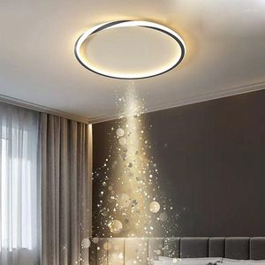 Tavan Işıkları Minimalist LED Yuvarlak Işık Modern Dökülebilir Dekor Lambası Yatak Odası Oturma Odası Yemek Odaları Ev Işık Fikstürleri Parlak