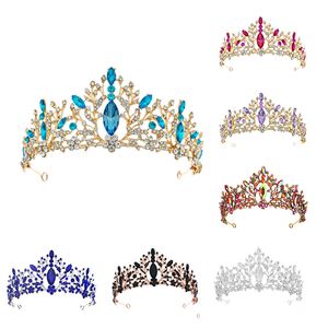 Corona nobile con corona di diamanti ad acqua in lega versatile in stile lusso leggero