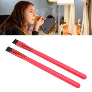 Makeup Brushes 2pcs Eyebrow Brush Red Portable Multifunction Angled Brow Square Three-Dimensional Concealer Cosmetic