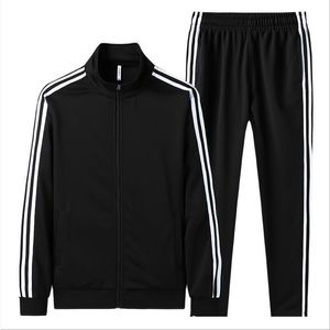 Herrspårspåret Set Sweat Suit Suit Casual Zipper Jacket Pants Two Piece Set sportdräkter Spring och Autumn Men Brand Sportswear 230417