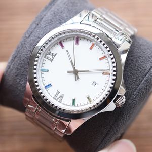 남성 시계 41mm 자동 기계 운동 시계 비즈니스 디자이너 시계 Montre Luxe