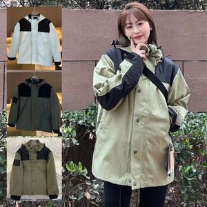 north puffer Primavera Autunno Uomo Donna Giacche da esterno Colletto alla coreana Giacca a vento impermeabile con cappuccio Capispalla Cappotto leggero e traspirante IUV6