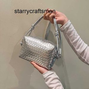 Tote Woven Bag Botteg Venet Summer Woven Liten Square Bag For Women 2023 Ny Simple and Popular Shoulder Fashion Crossbody