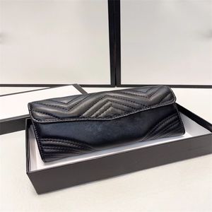 Genuine leather wallet designer women wallets Long Card Holders Coin Purses Original Box Plaid card holder Purses