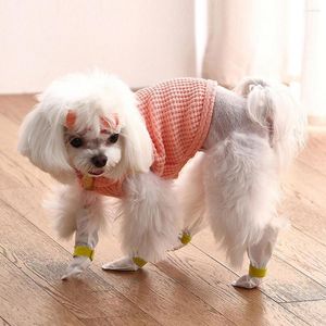 Dog Apparel Convenient Pet Shoe Covers Wear Resistant Portable One Time Dust-proof Claw Supplies