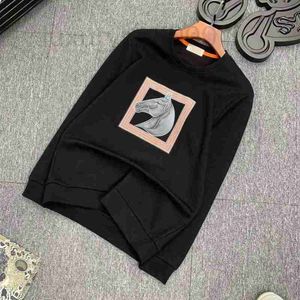 Men's Hoodies & Sweatshirts Designer Autumn and winter new round neck high-end printed long sleeved mens sweater trend versatile classic non pilling top shirt 4MN6
