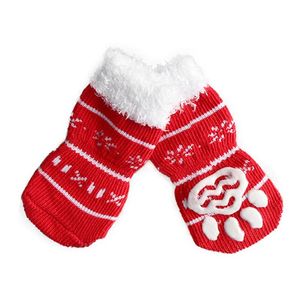 Hundkläder Shose Autumn Winter Outdoor Waterproof Christmas Socks Anti Slip Boots For Dogs In YearDog Appareldog