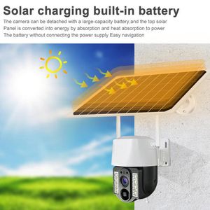 V380pro Outdoor Wifi / 4G Sim Karte Mini Solar Überwachung Panel Kamera CCTV Drahtlose Sicherheit Schutz