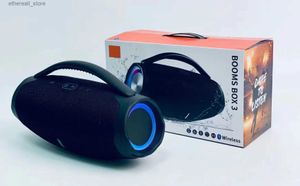 Głośniki telefonu komórkowego Boombox3 Ares RGB głośnik bezprzewodowy przenośny przenośny 100W Subwoofer Muzyka Muzyka Centrum domowe Bluetooth Sound System Q231117