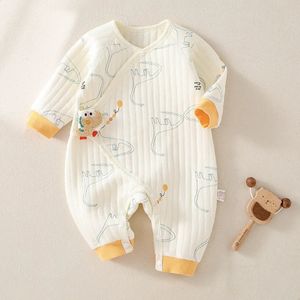 Rompers 3 Layers born Romper Cotton Bear Bunny Cartoon Baby Girl Jumpsuit Autumn Winter Toddler Outfit Infant Onesie Kids Boy Clothes 231116