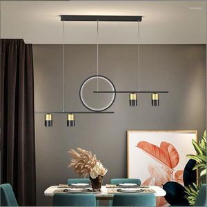 Lampade a sospensione Lampadari LED moderni per tavolo da pranzo Cucina Soggiorno Ristorante Caffetteria Luci domestiche per interni Intelligenti