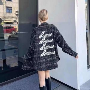 Tasarımcı Ceketler Mens Sıradan Palto Dış Giyim Yüksek Kalitesi Biz Koreli Versiyon Lldone Yeni Kurşun Ekran Mektubu Dokuma Küçük Kokulu Gömlek Gevşek Erkekler Kadınlar Sonbahar Ceket